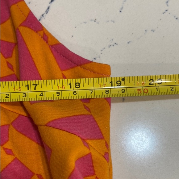 Trina Turk Orange and Pink Geometric Mini Dress - Picture 7 of 8